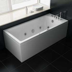 Ecode® bañera de hidromasaje "tenerife" eco-8527 180x80x60 cm