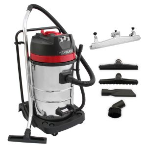 Aspiradora comercial maxblast de 80 litros con accesorio para arrastre