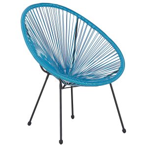 Silla de jardín acapulco ii ratán sintético azul