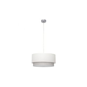 Pendentif - fab 111095001 - blanco/gris - altura ajustable - E27 - 2 luces