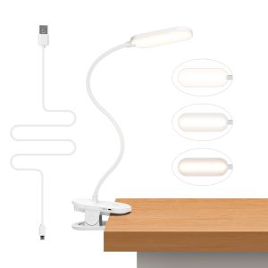 Aigostar lámpara de lectura pinza 3 modos LED usb recargable