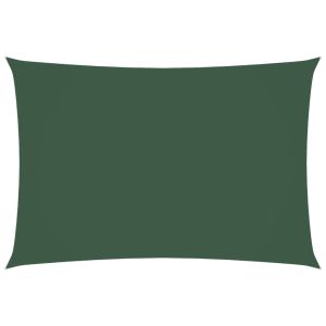 vidaXL toldo de vela rectangular tela oxford verde oscuro 3x5 m