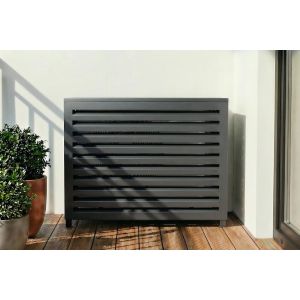 Cubierta aire acondicionado aluminio gris aneto 69x94x43 cm