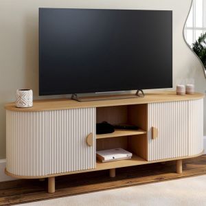 Id market mueble de tv kanel 2 puertas 140 cm beige para colocar