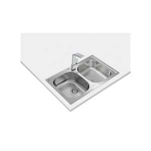 Fregadero teka universe 80 t-xp 2c 2 cubetas 79mm grosor 0,7