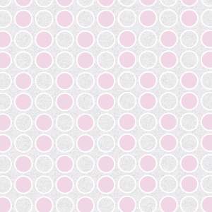 Papel pintado geométrico círculos rosa 60cm por 250cm
