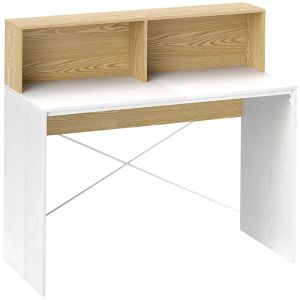 Escritorio 110x50x102.6 cm color marrón Homcom, oficina - escritorios
