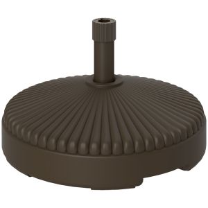 Base de sombrilla 55x55x30 cm hdpe color marrón Outsunny