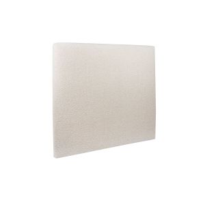 Cabecero tapizado de 140 cm - tejido rizado beige claro - beige claro