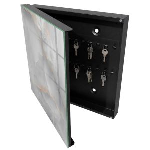 Caja para llaves 30x30x5 elegancia gris, apertura izquierda tulup