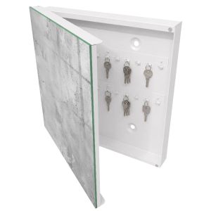 Guardallaves decorativo 30x30x5 elegancia pura, apertura izquierda