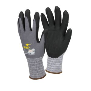 120 pares de guantes de trabajo talla 9-l gris negro ecd germany