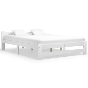 Cama sin colchón madera de pino blanco 120x200 cm es9704