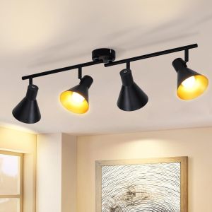Nettlife lámpara de techo negro e14 71x11