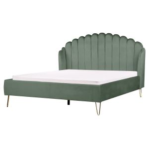Cama terciopelo ambillou 160 x 200 cm verde