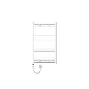 Radiador eléctrico de baño con resistencia 300w 600x800 mm blanco recto