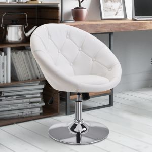 Silla giratoria acero blanco ajustable altura oficina taller salón
