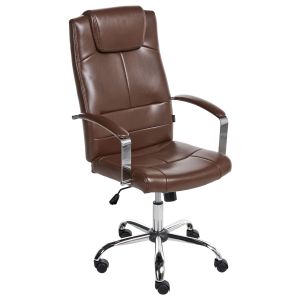 Silla ejecutiva winner piel sintética marrón