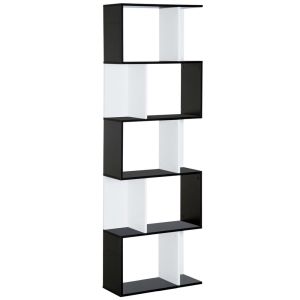 Estantería librería 60x24x184.5 cm bicolor Homcom