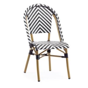 Wellhome silla de jardín blanca 57x47x88 cm