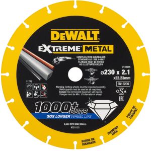 Disco de diamante para metal extremo metalmax 230 mm dewalt dt40255