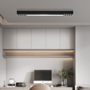 Nettlife plafon  de techo LED negra plafon  de sala de estar regulable