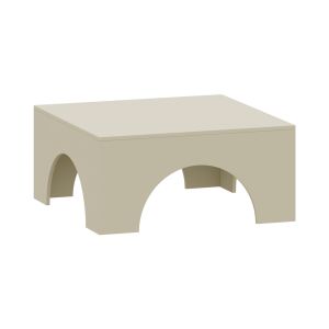 Mesa de centro vivatka cuadrada 80x80x37 cm - color arena [en.casa]