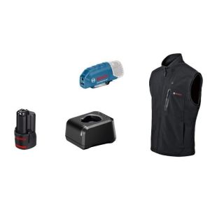 Chaqueta calefactora Bosch professional ghv 12+18v xa talla 3xl, con baterí