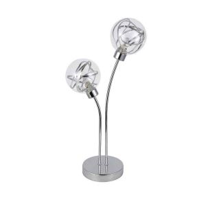 Varanasi table lamp 2xg9 chrome