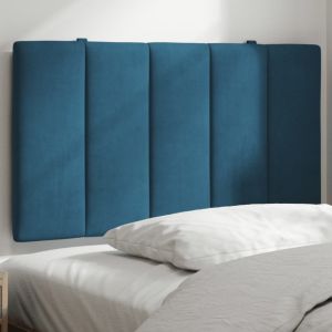 Cabecero de cama acolchado terciopelo azul 80 cm eso7405