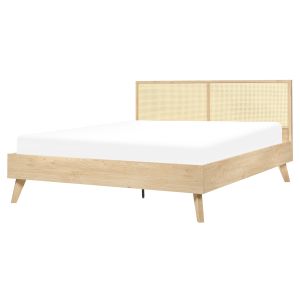 Cama ratán monpazier 160 x 200 cm marrón claro
