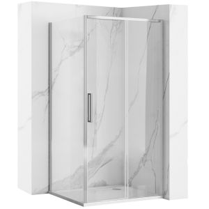 Rea cabina de ducha rapid slide chrom 110x90, 110x90x195 cm