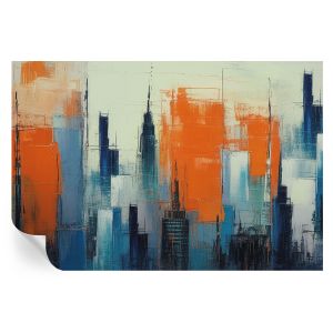 Papel pintado autoadhesivo ciudad abstracta 104x152 tulup