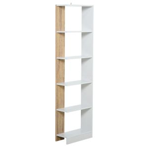 Estantería de almacenamiento 45x21x170 cm tablero de partículas bicolor