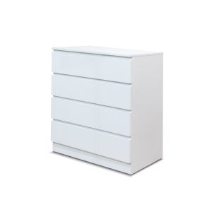 Comoda 4 cajones berni, blanco 76x81 cm