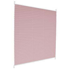 Cortina plisada para ventanas 55x100 cm color rosa ecd germany