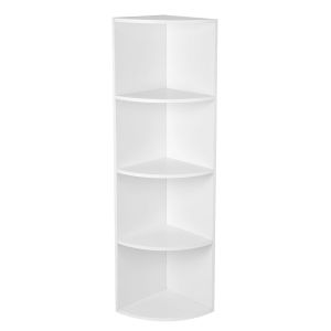Librería esquinera valora, diseño moderno blanco para sala de estar