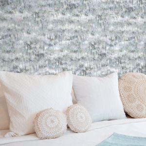 Papel pintado tnt con pinceladas acuarela azul