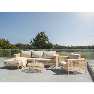 Conjunto de jardín beige calasetta