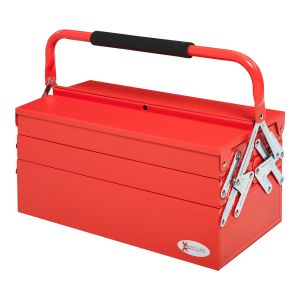 Caja de herramientas acero color rojo 45x20x34.5 cm durhand
