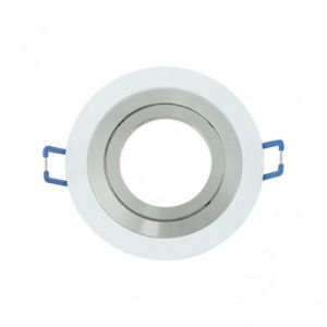 Empotrable - fab 14348re46 - redondo - aluminio - blanco/cromo - gu10