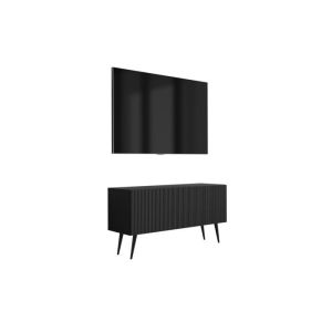 Mueble tv - frente ranurado - 100 x 32 x 52 cm