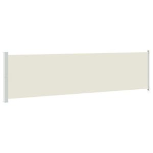 vidaXL toldo lateral retráctil para patio crema 600x160 cm