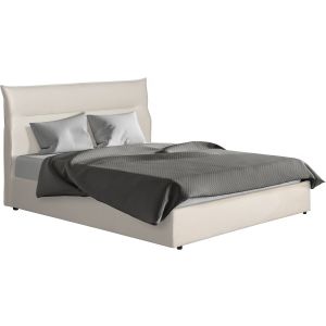 Cama con cajón de almacenamiento de terciopelo <<isola>> - 160 x 200 cm - b