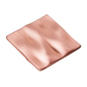 Tirador 40x40mm sati cobre lote de 12