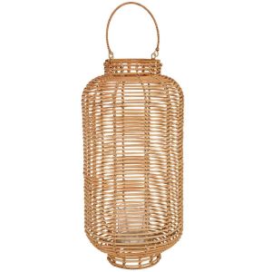 Farol de ratán natural marrón d13/25xh50/64