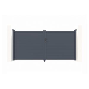 Pack portón eléctrico batiente eiger 3m h.160cm + motor ranger b150