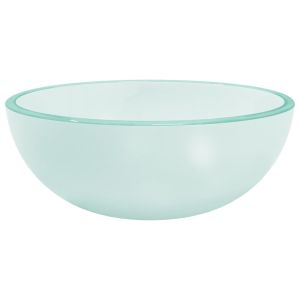 vidaXL lavabo de vidrio templado esmerilado 30x12 cm
