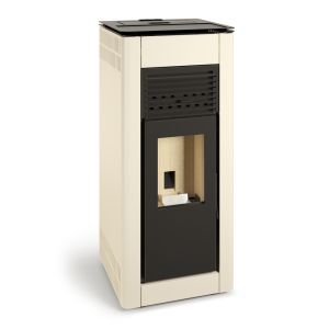 Tj - estufa de pellet canalizable nahia de 9,5 kw - color blanco