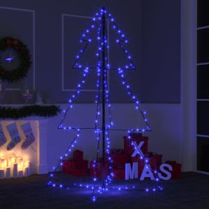 Árbol de navidad 200 luces LED interior y exterior 98x150 cm es4019